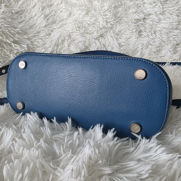 Kate Spade Sylvia Dome Satchel Crossbody Handbag in Blue - Picture 8 of 12